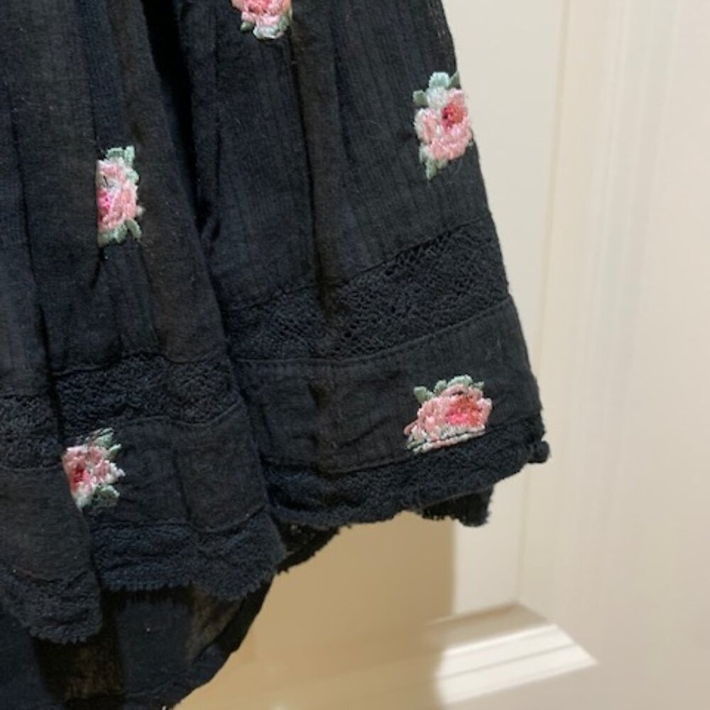 Love Shack Fancy Flowery Embroidered Mini Dress XS NWT - Picture 7 of 14